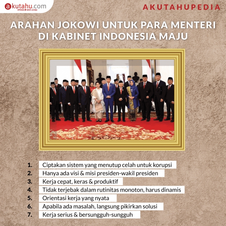 Arahan Jokowi untuk Para Menteri