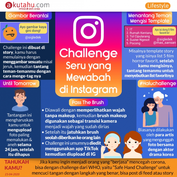 Challenge Seru yang Mewabah di Instagram