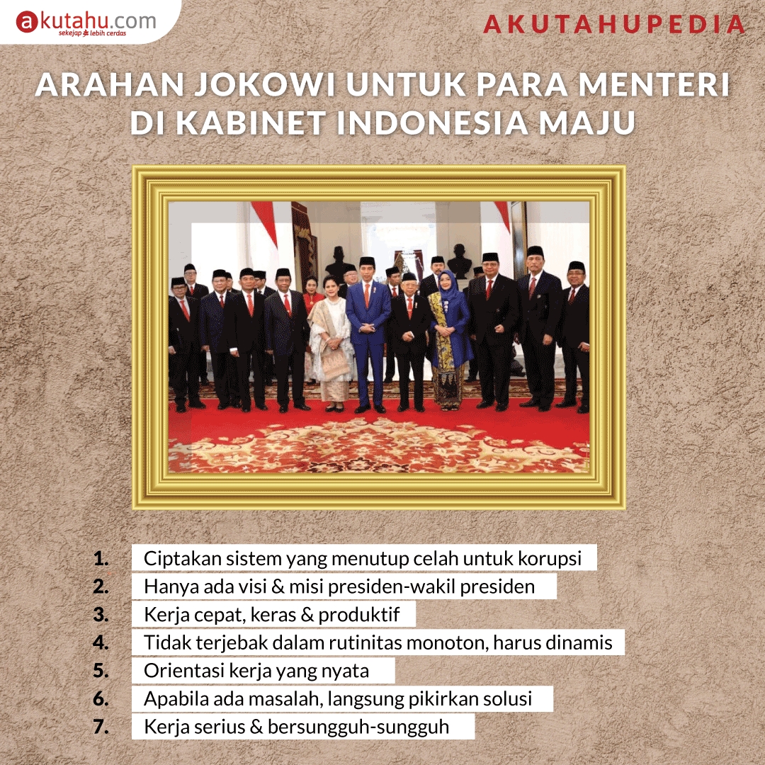 Arahan Jokowi untuk Para Menteri