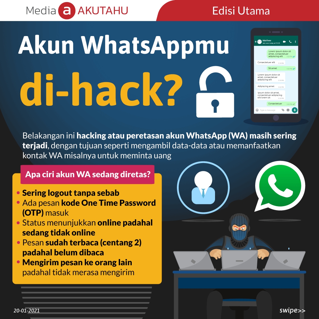 Akun WhatsAppmu di-hack?