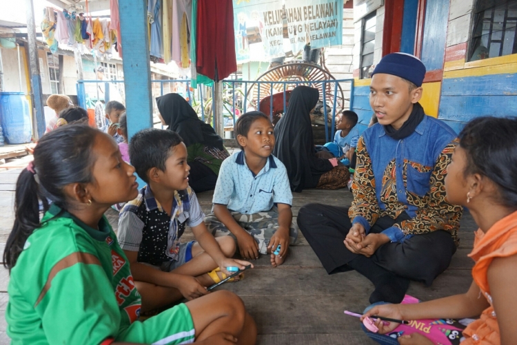 Edukasi Imtaq pada Komar Mengajar (Sumber: Dokumen Pribadi Komunitas)