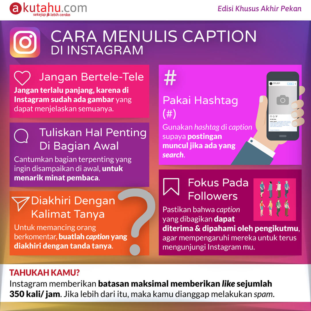 Cara Menulis Caption di Instagram - Akutahu.com - Sekejap Lebih Cerdas