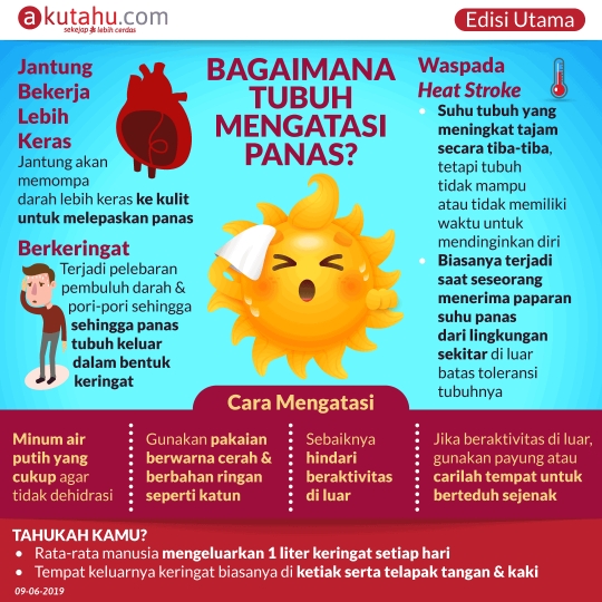 Bagaimana Tubuh Mengatasi Panas?