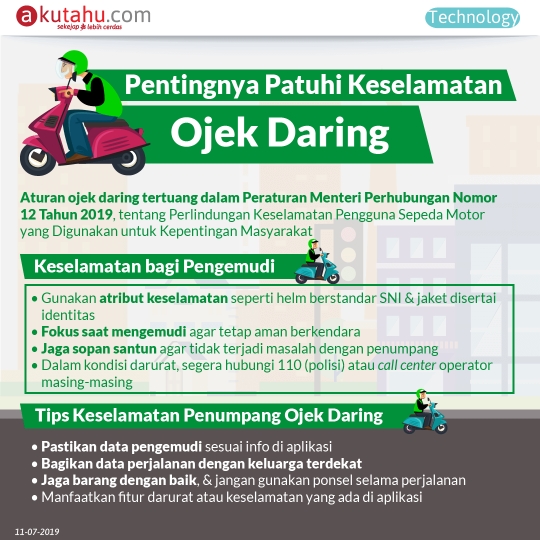 Pentingnya Patuhi Keselamatan Ojek Online