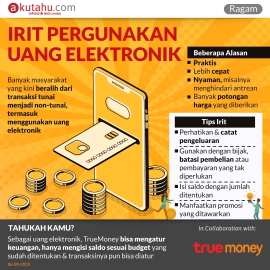 Irit Pergunakan Uang Elektronik