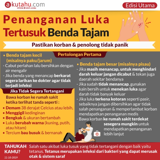Penanganan Luka Tertusuk Benda Tajam 