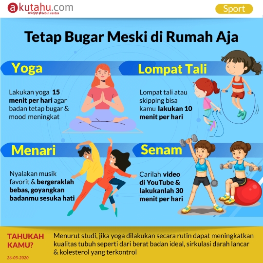 Tetap Bugar Meski di Rumah Aja