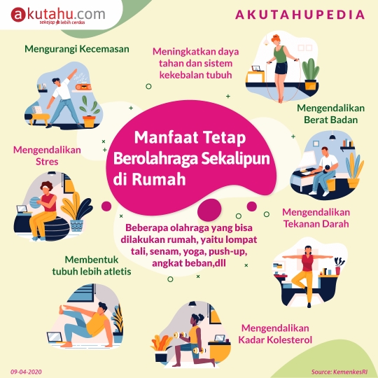 Manfaat Tetap Berolahraga Sekalipun Di rumah