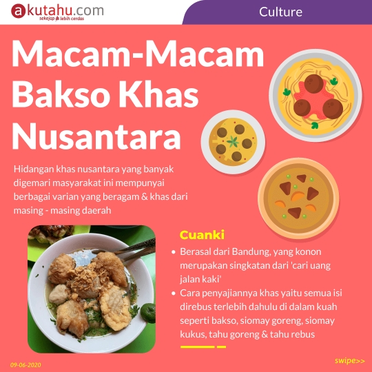 Macam-macam Bakso Khas Nusantara