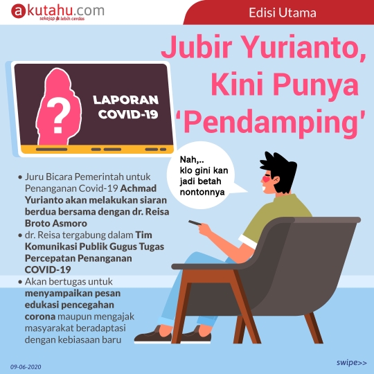 Jubir Yurianto, kini punya ‘pendamping’