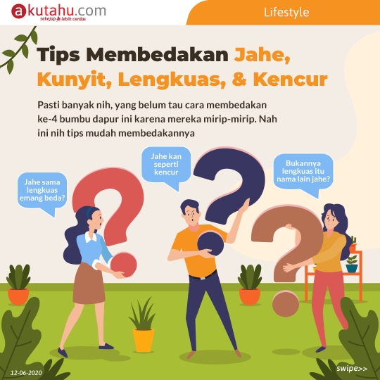 Tips Membedakan Jahe, Kunyit, Lengkuas, & Kencur