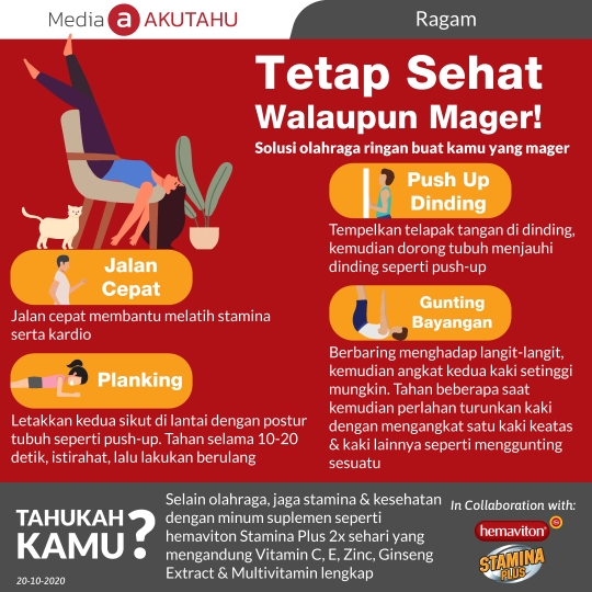 Tetap Sehat walaupun mager!