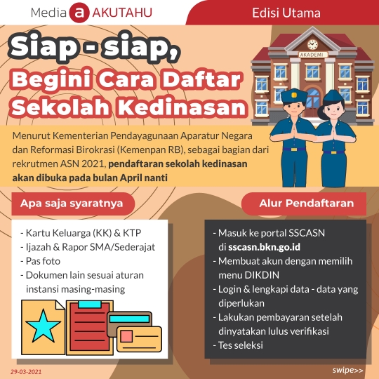 Siap-siap, Begini Cara Daftar Sekolah Kedinasan