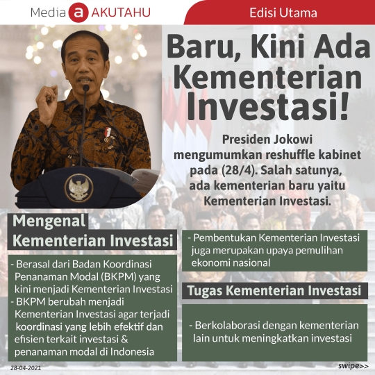 Baru, Kini Ada Kementerian Investasi!