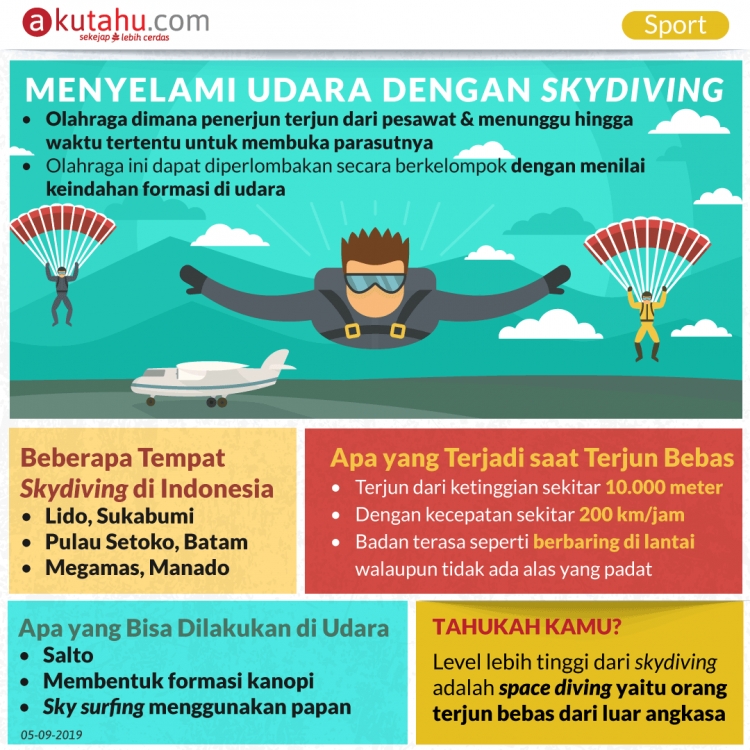Menyelami Udara dengan Skydiving