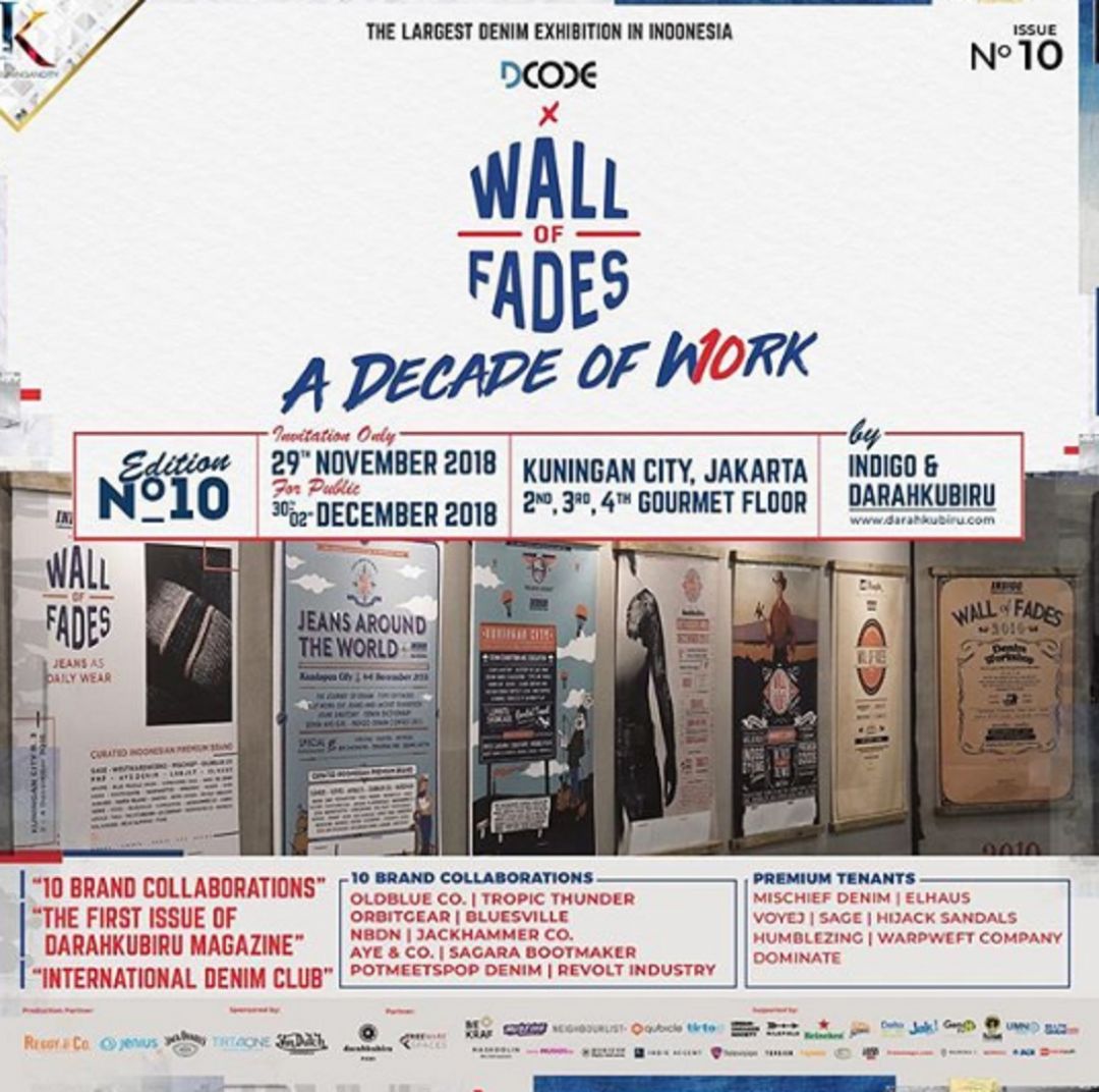 Satu Dekade Wall of Fades untuk Pecinta Jeans di Indonesia