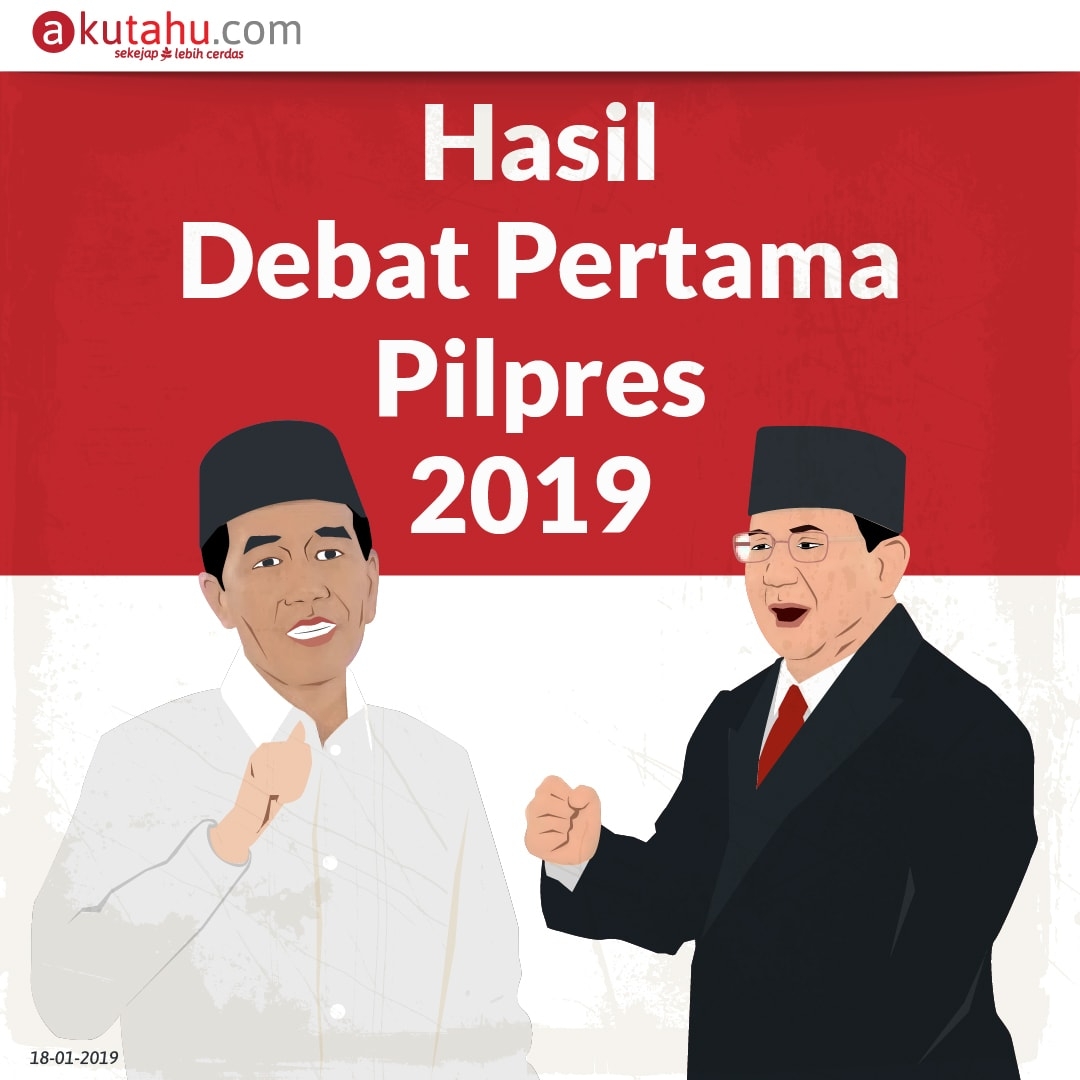 Hasil Debat Pertama Pilpres 2019