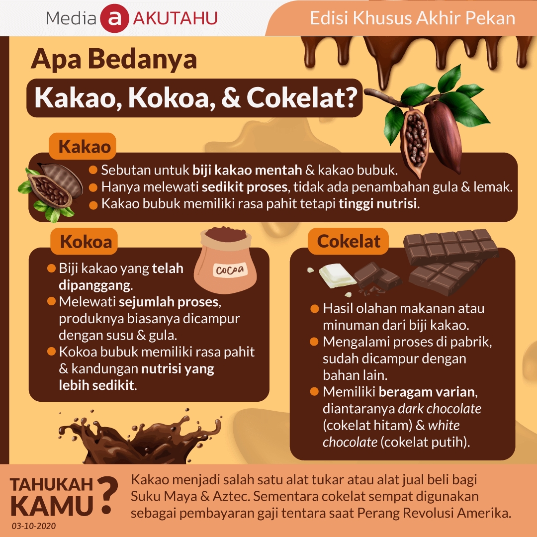 Apa Bedanya Kakao, Kokoa, & Cokelat?