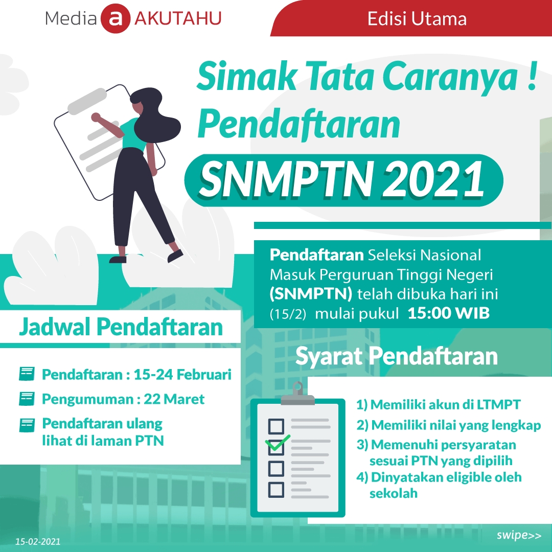 Simak Tata Caranya! Pendaftaran SNMPTN 2021